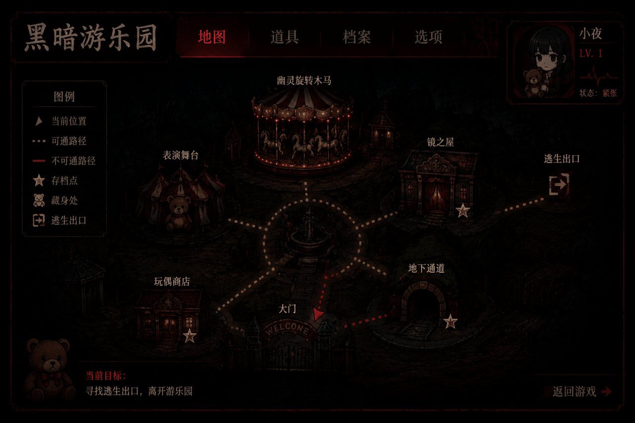 黑暗游乐园 任务推进 演示图 6